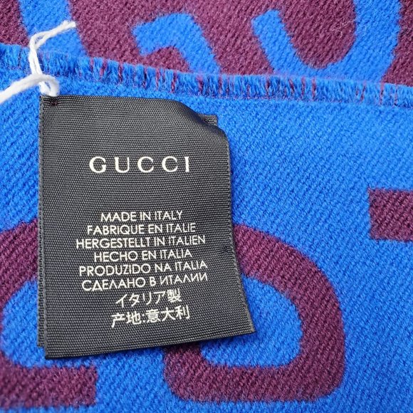 Gucci GG Jacquard Wool Scarf - Picture 5 of 5